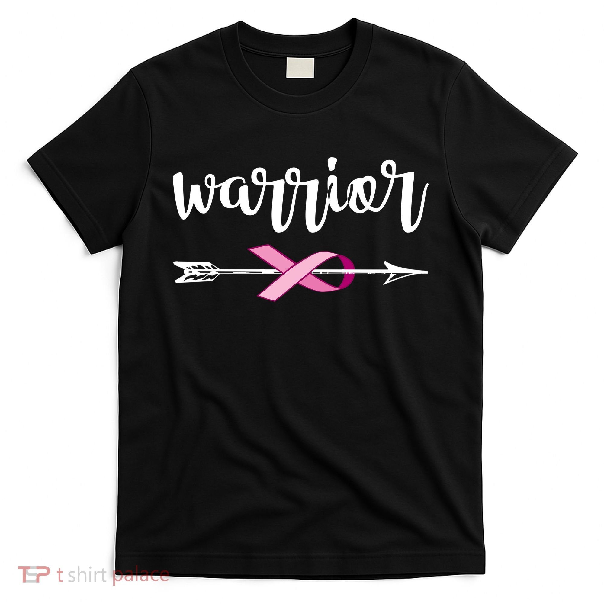 Warrior Ribbon Breast Cancer Awareness T-Shirt