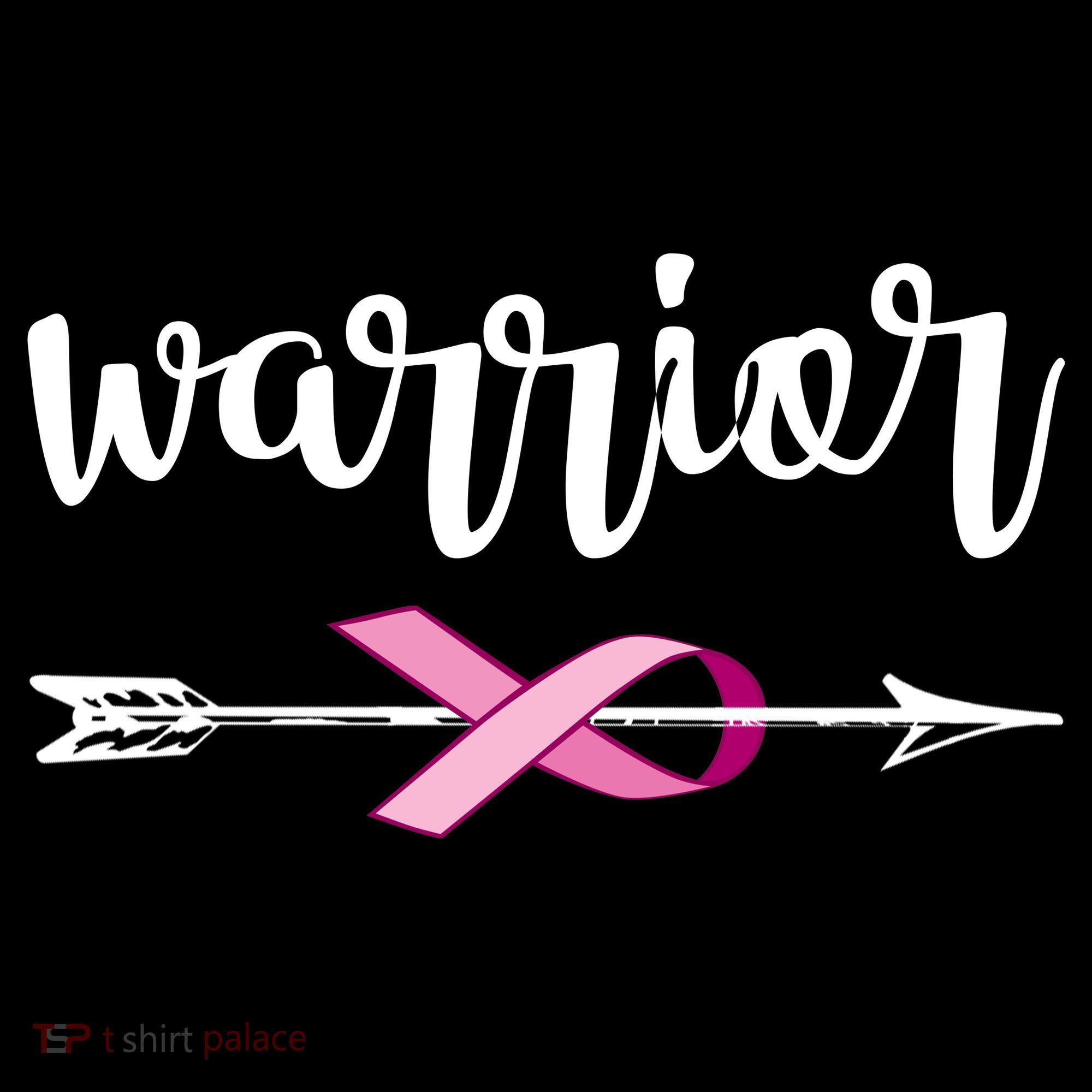 Warrior Ribbon Breast Cancer Awareness T-Shirt