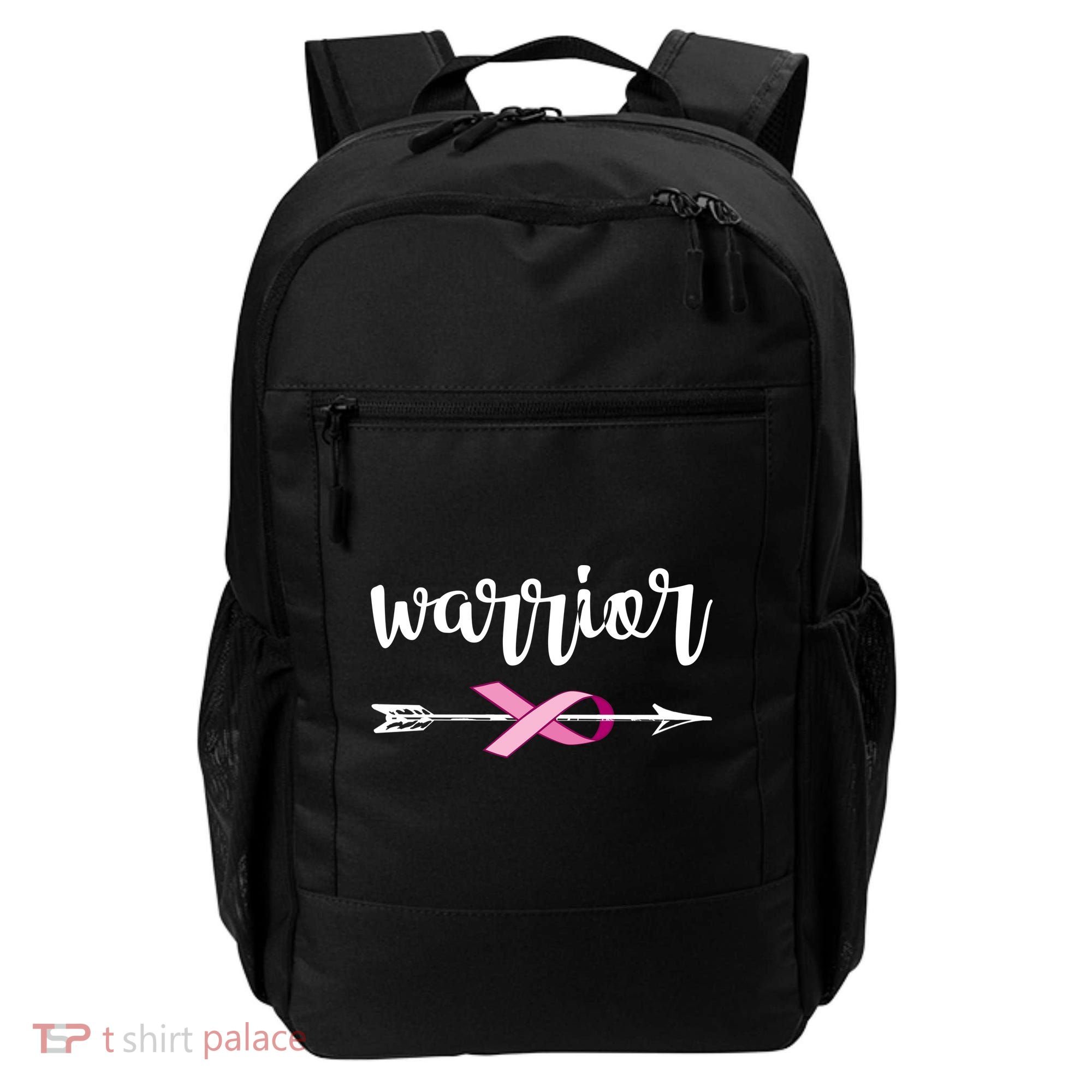 Warrior Ribbon Breast Cancer Awareness Backpack