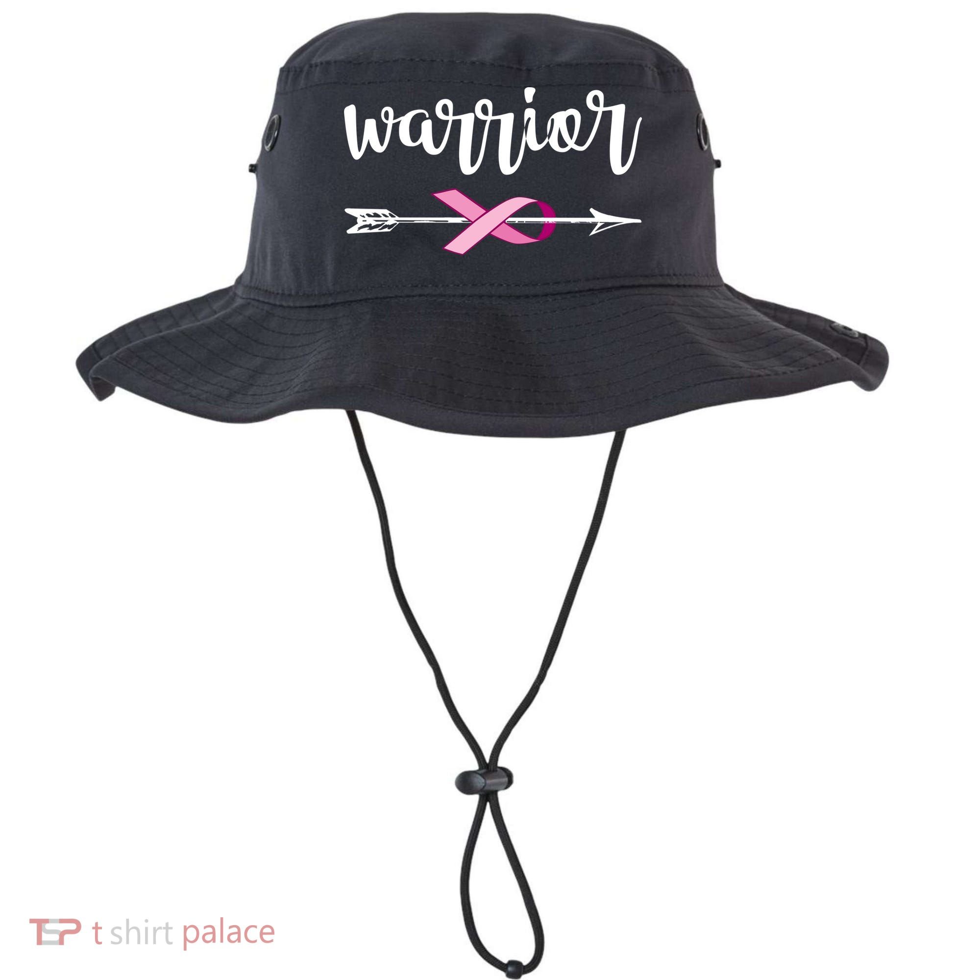 Warrior Ribbon Breast Cancer Awareness Bucket Hat