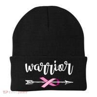 Warrior Ribbon Breast Cancer Awareness Beanie thumb 0