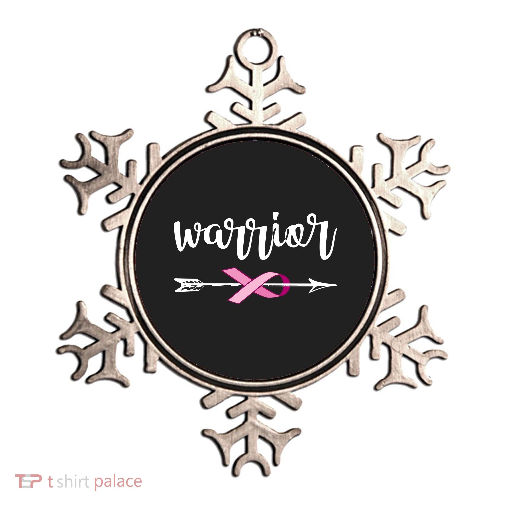 Warrior Ribbon Breast Cancer Awareness Ornament