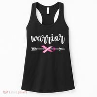 Warrior Ribbon Breast Cancer Awareness Women's Tank Top thumb 0