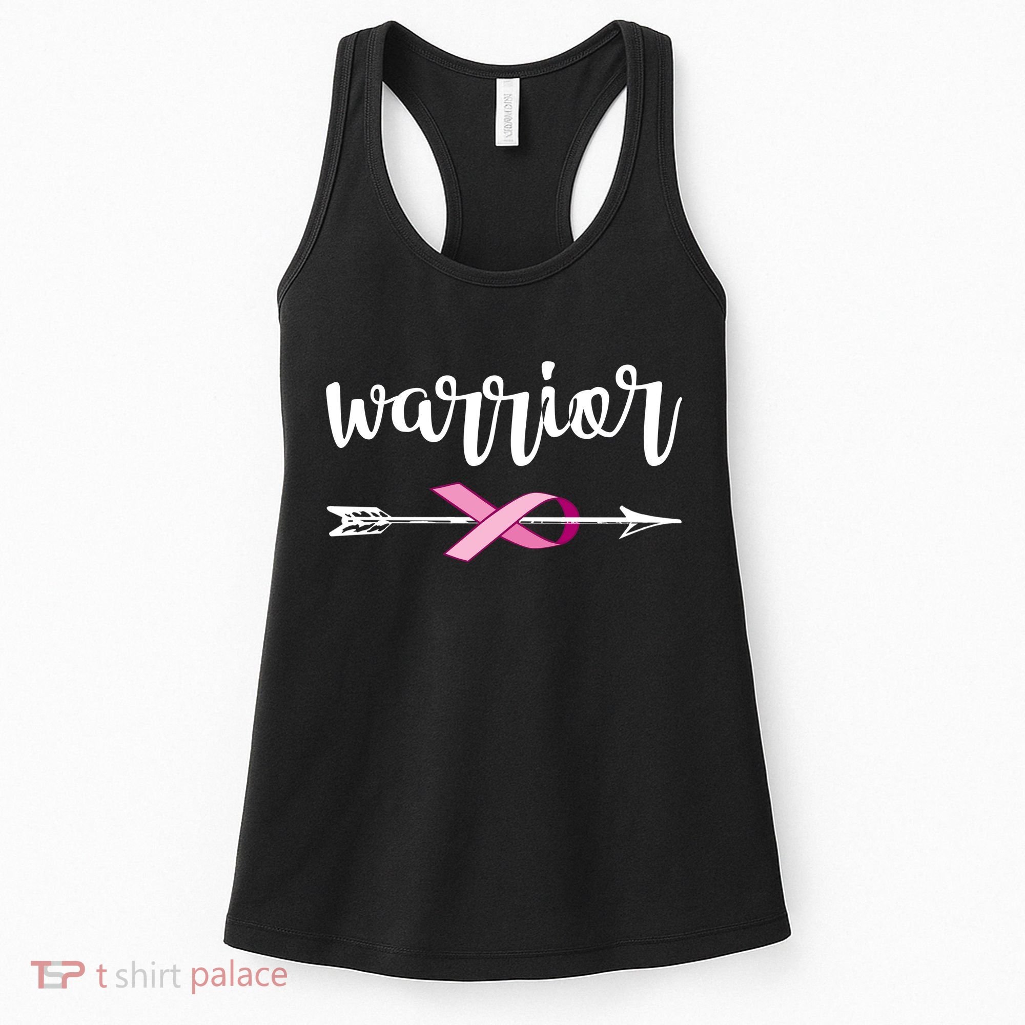 Warrior Ribbon Breast Cancer Awareness Women's Tank Top