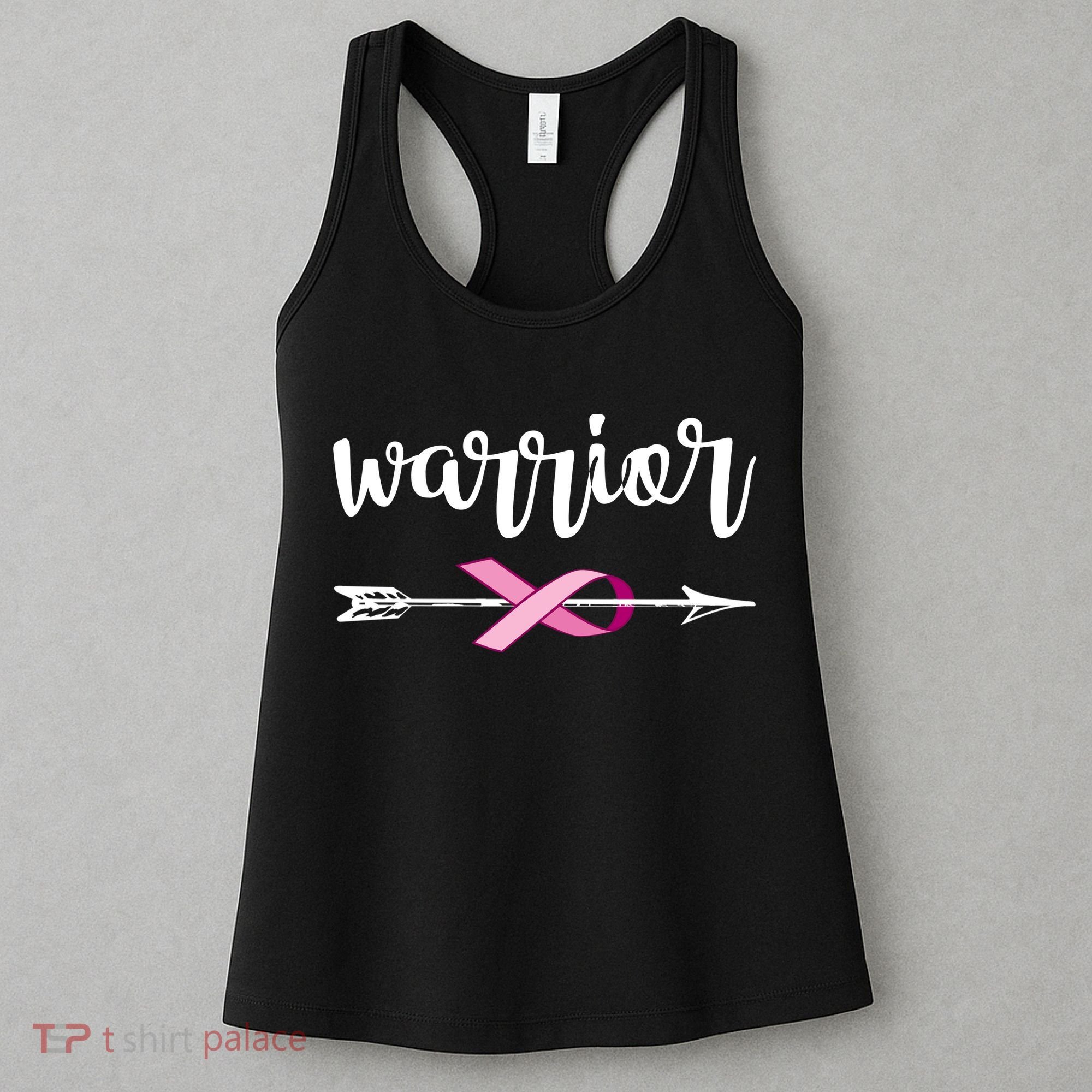 Warrior Ribbon Breast Cancer Awareness Women's Tank Top