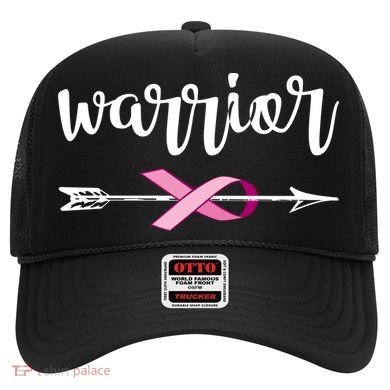 Warrior Ribbon Breast Cancer Awareness Hat