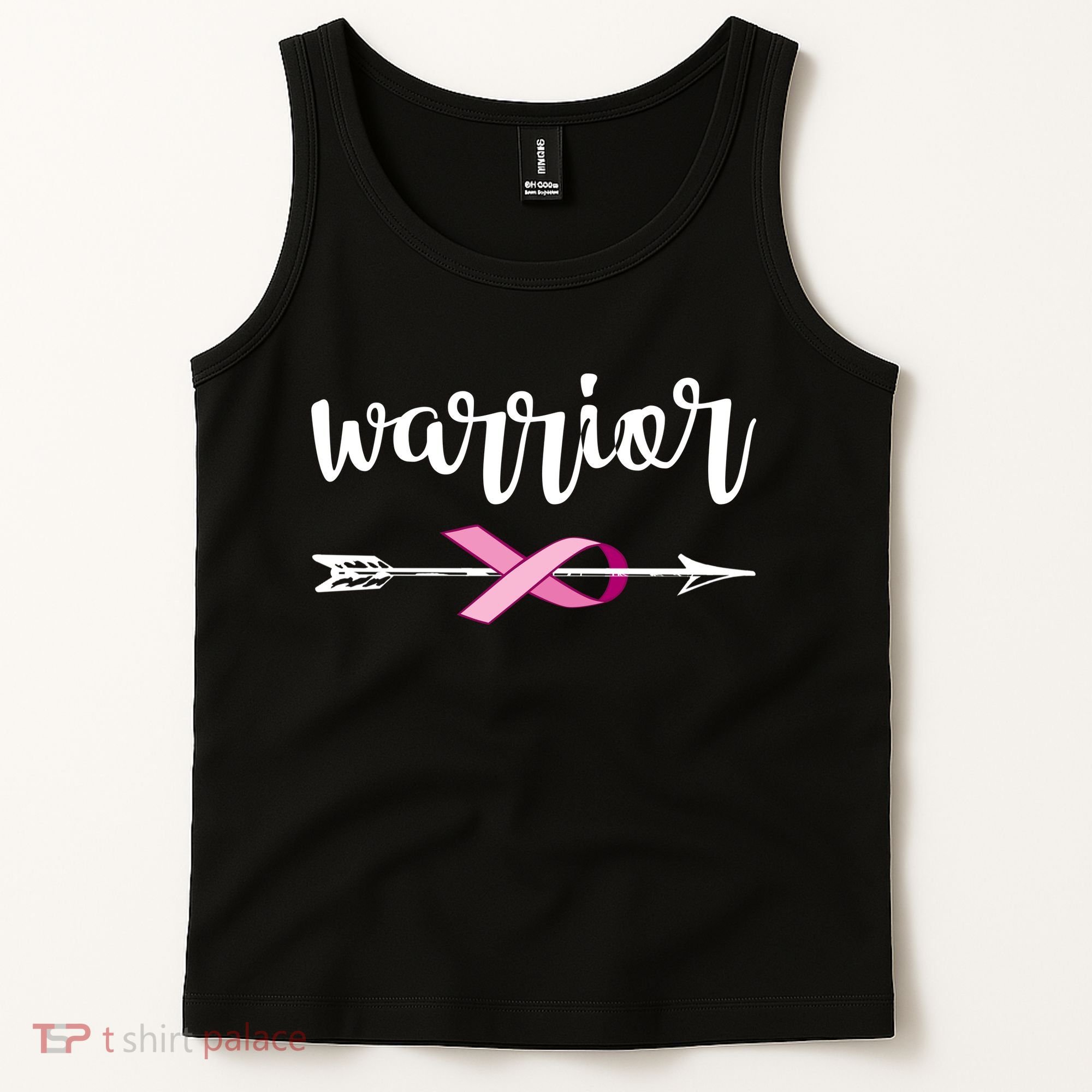 Warrior Ribbon Breast Cancer Awareness Tank Top