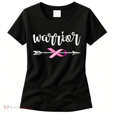 Warrior Ribbon Breast Cancer Awareness Women's T-Shirt