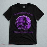 Witch Riding Brooms On A Dark Desert Highways Halloween T-Shirt thumb 5