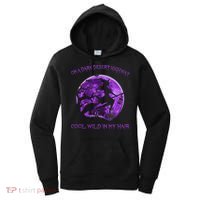 Witch Riding Brooms On A Dark Desert Highways Halloween Women's Hoodie thumb 0