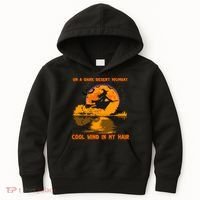 Witch Riding Brooms On A Dark Desert Highways Halloween Kids Hoodie thumb 0
