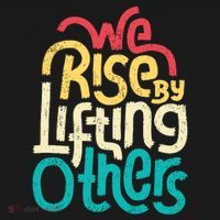 We Rise By Lifting Others Motivational Inspirational Quote Women's Hoodie thumb 2
