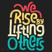 We Rise By Lifting Others Motivational Inspirational Quote Hat thumb 2