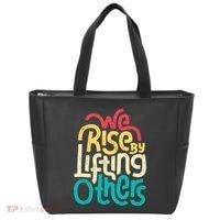 We Rise By Lifting Others Motivational Inspirational Quote Tote Bag thumb 0