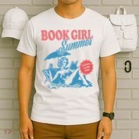 Women Retro Book Girl Summer Bookish Vacation Funny Reader T-Shirt thumb 6