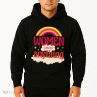 Women's Rights Can Do Anything Feminist Hoodie thumb 2