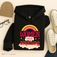 Women's Rights Can Do Anything Feminist Hoodie thumb 4