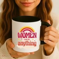 Women's Rights Can Do Anything Feminist Coffee Mug thumb 3