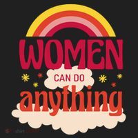 Women's Rights Can Do Anything Feminist Beanie thumb 2