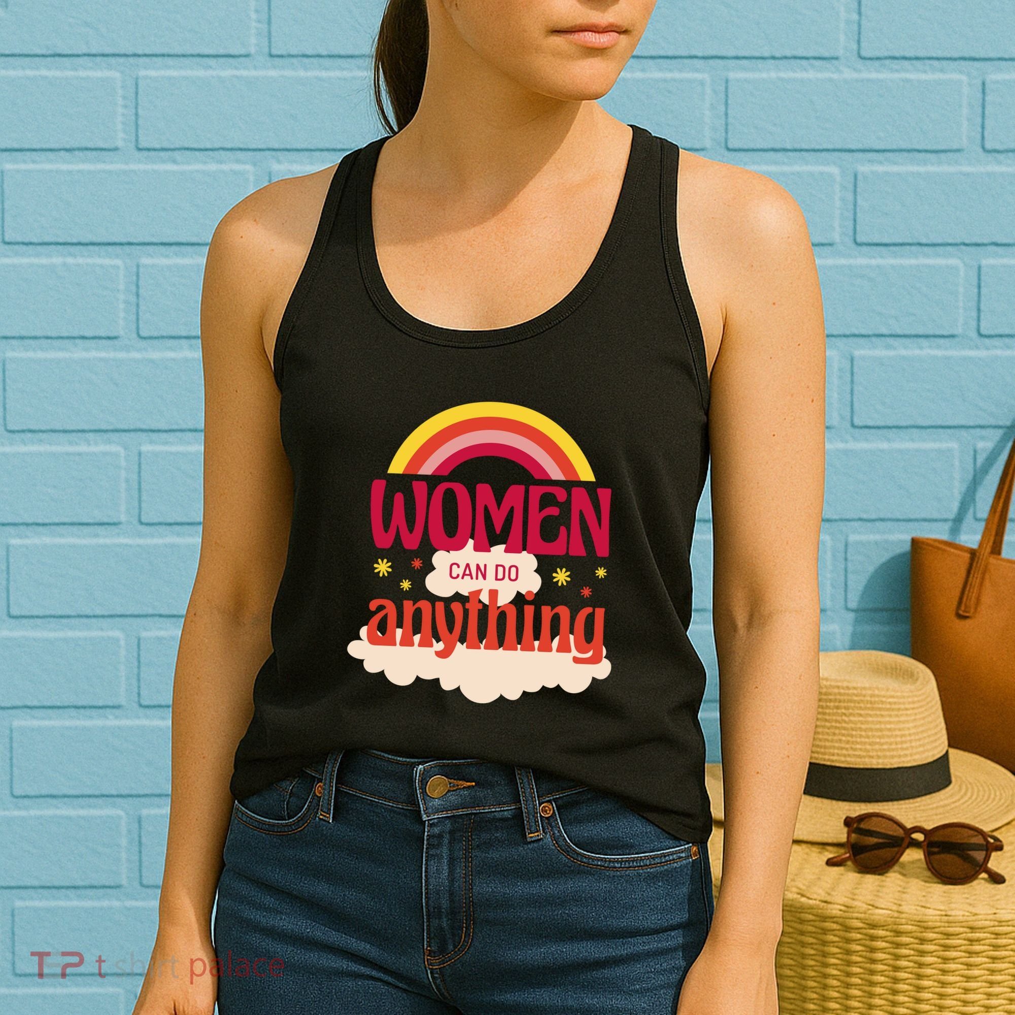 Women's Rights Can Do Anything Feminist Women's Tank Top