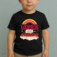 Women's Rights Can Do Anything Feminist Toddler T-Shirt thumb 2