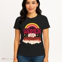 Women's Rights Can Do Anything Feminist Women's T-Shirt thumb 4