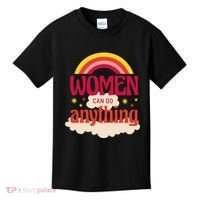 Women's Rights Can Do Anything Feminist Kids T-Shirt thumb 0
