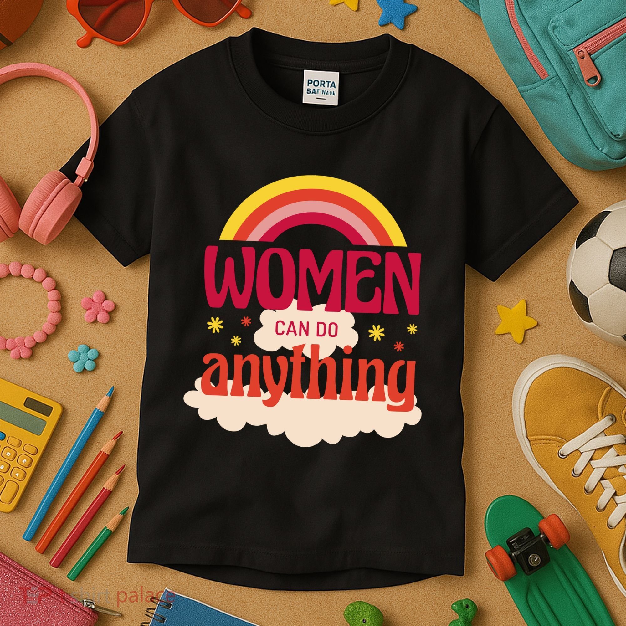 Women's Rights Can Do Anything Feminist Kids T-Shirt