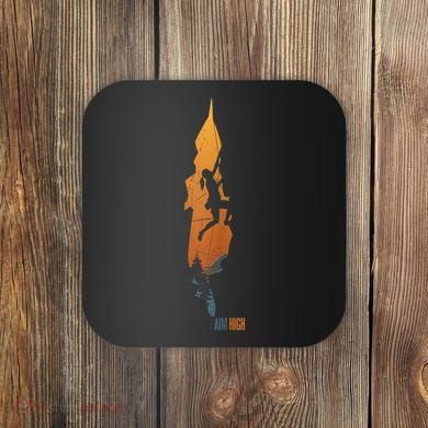 Womens Rock Climbing Aim High Bouldering Mountain Climber Coaster