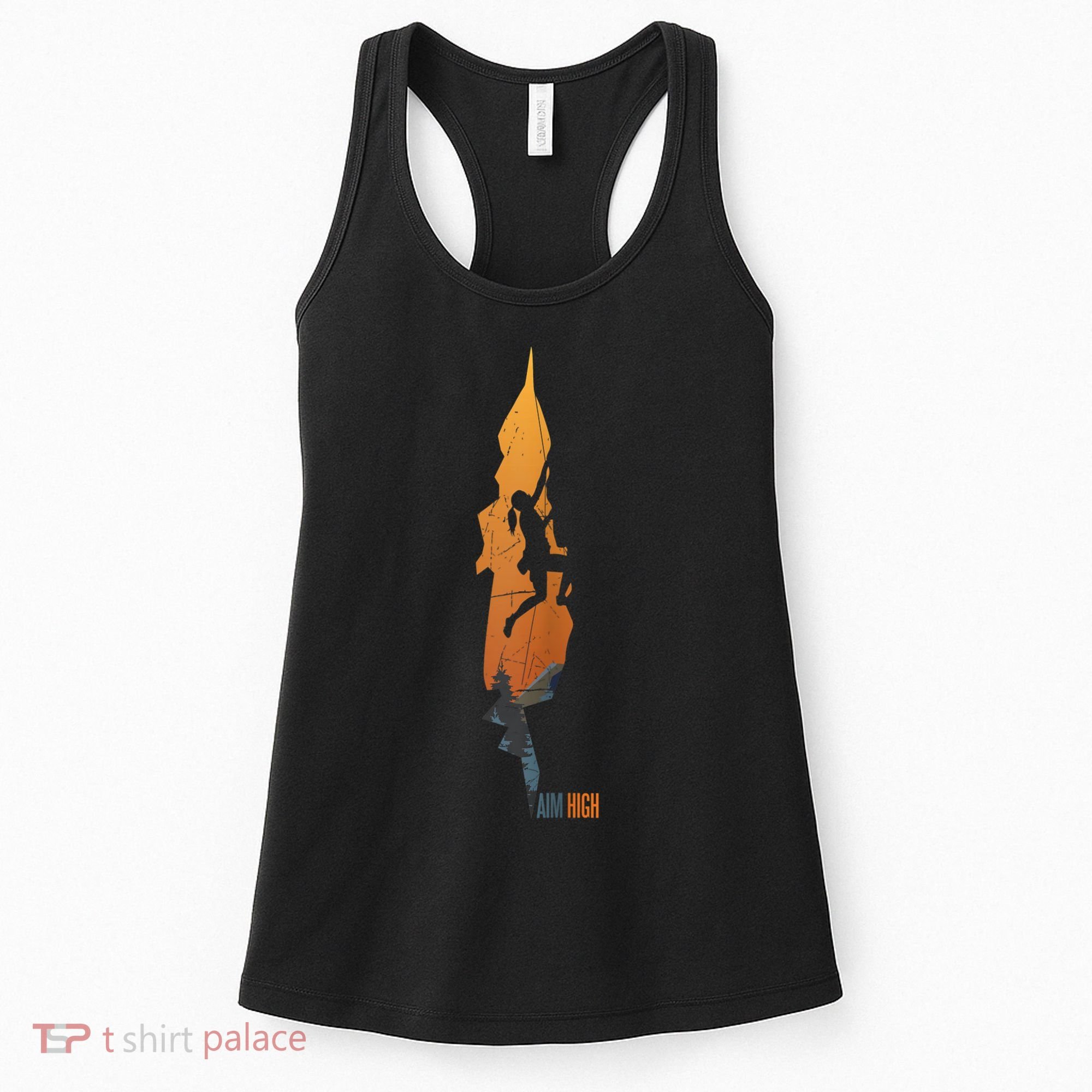 Womens Rock Climbing Aim High Bouldering Mountain Climber Women's Tank Top