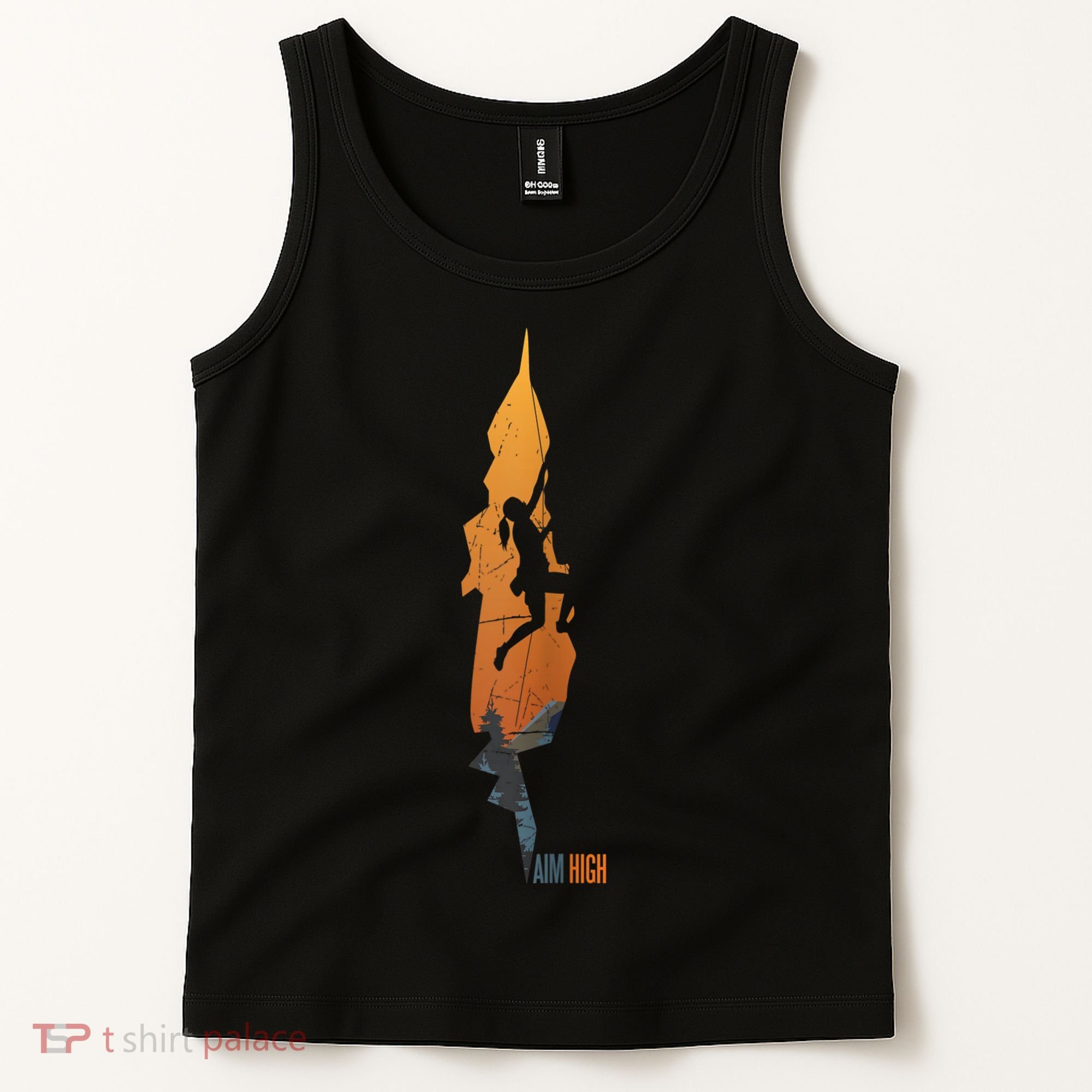 Womens Rock Climbing Aim High Bouldering Mountain Climber Tank Top