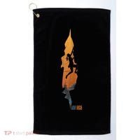 Womens Rock Climbing Aim High Bouldering Mountain Climber Golf Towel thumb 0