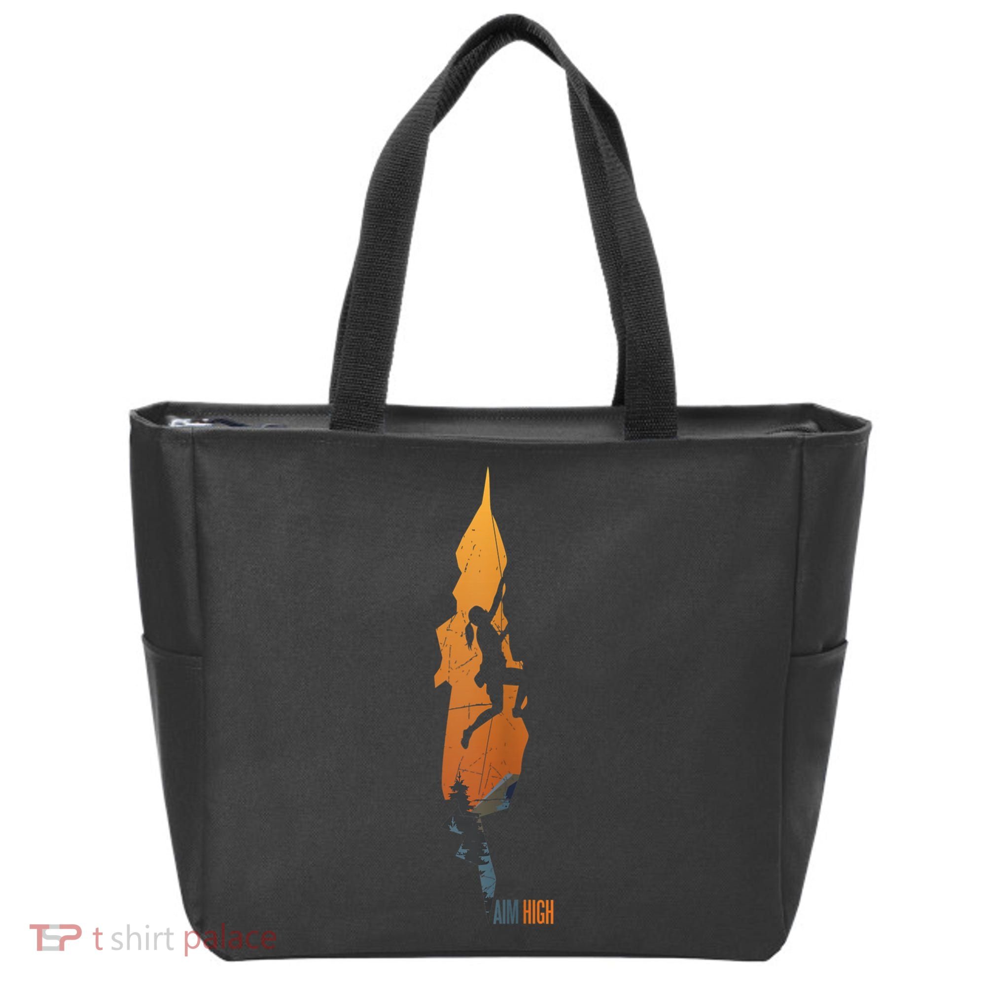 Womens Rock Climbing Aim High Bouldering Mountain Climber Tote Bag