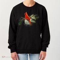 Wild Red Cardinal Bird Women's Sweatshirt thumb 0