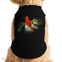 Wild Red Cardinal Bird Doggie Tank thumb 0