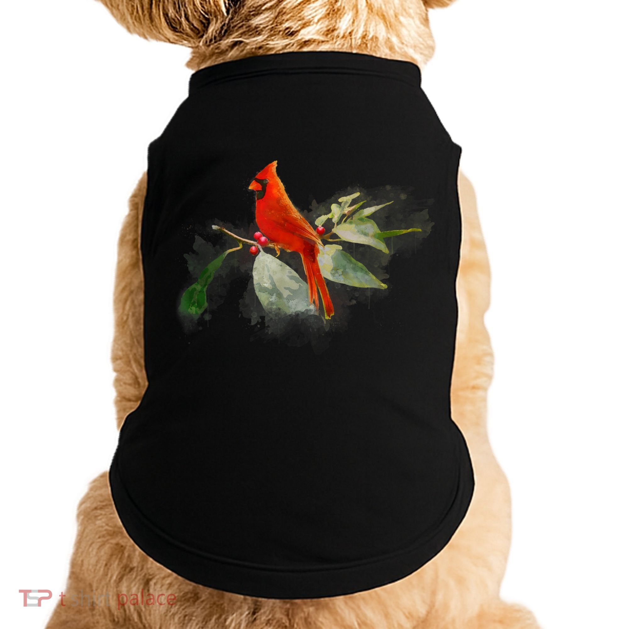 Wild Red Cardinal Bird Doggie Tank