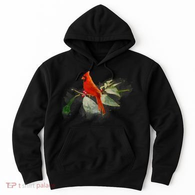 Wild Red Cardinal Bird Hoodie