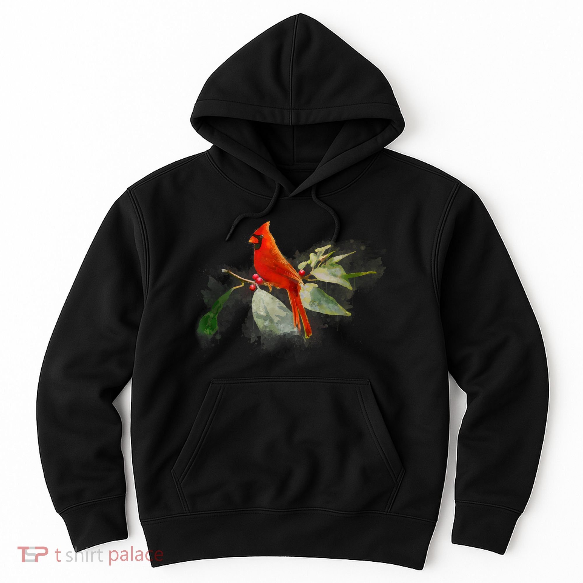 Wild Red Cardinal Bird Hoodie