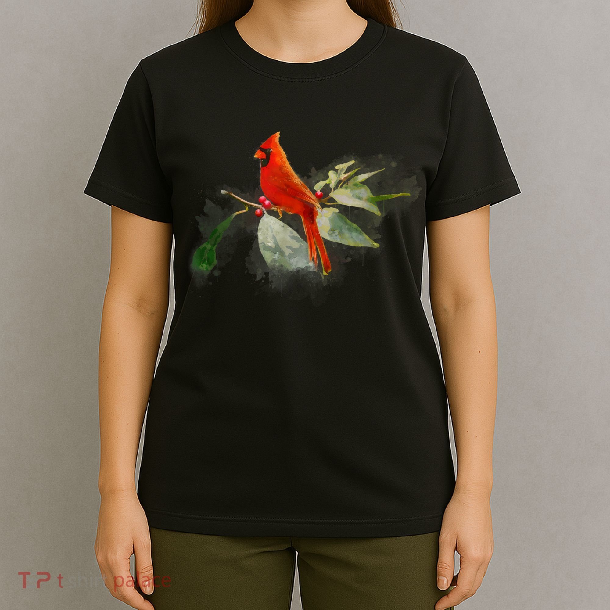 Wild Red Cardinal Bird T-Shirt