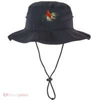 Wild Red Cardinal Bird Bucket Hat thumb 0