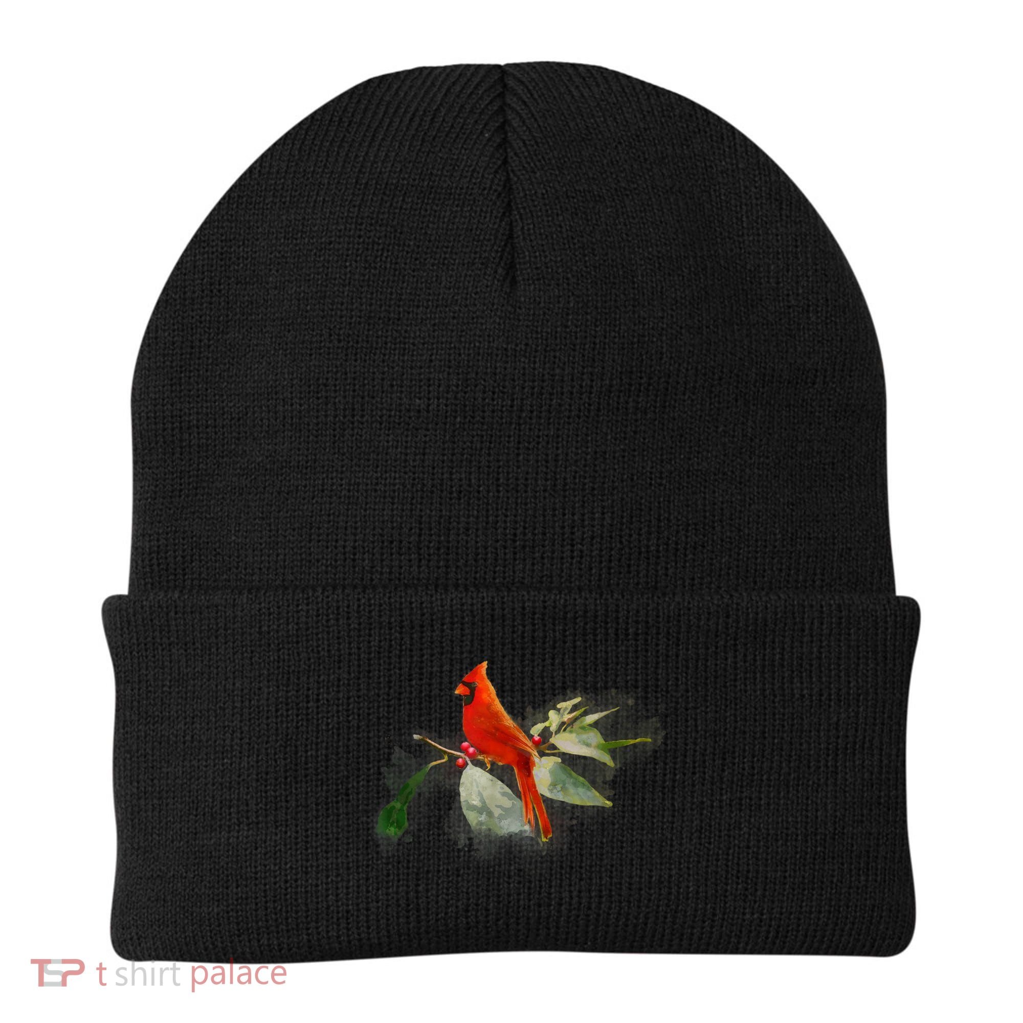 Wild Red Cardinal Bird Beanie
