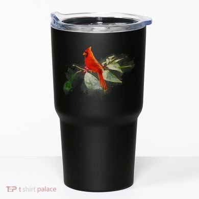 Wild Red Cardinal Bird Tumbler