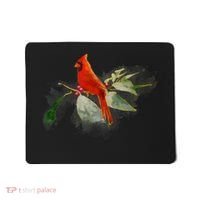 Wild Red Cardinal Bird Mousepad thumb 0