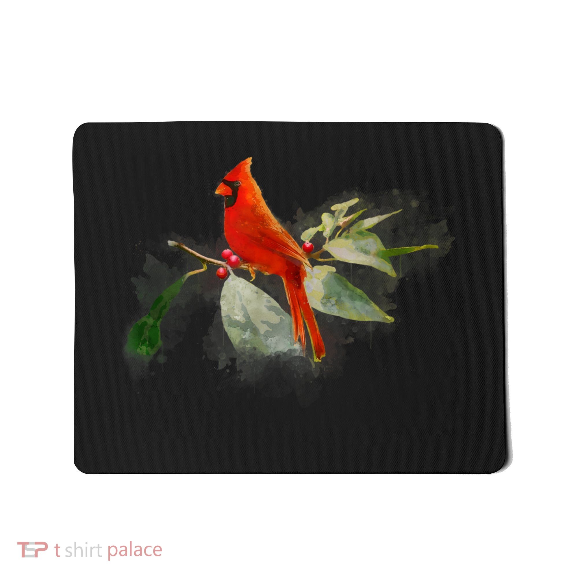 Wild Red Cardinal Bird Mousepad