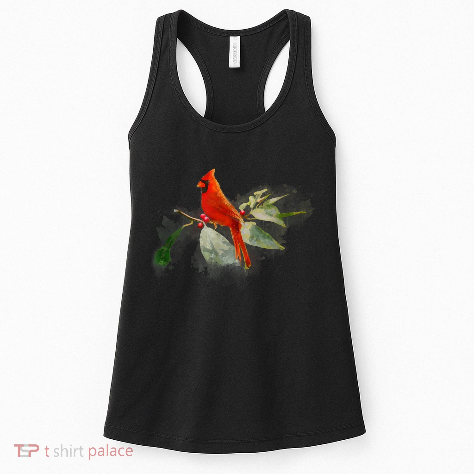 Wild Red Cardinal Bird Women's Tank Top