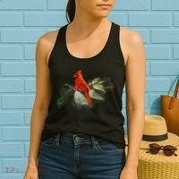 Wild Red Cardinal Bird Women's Tank Top thumb 2