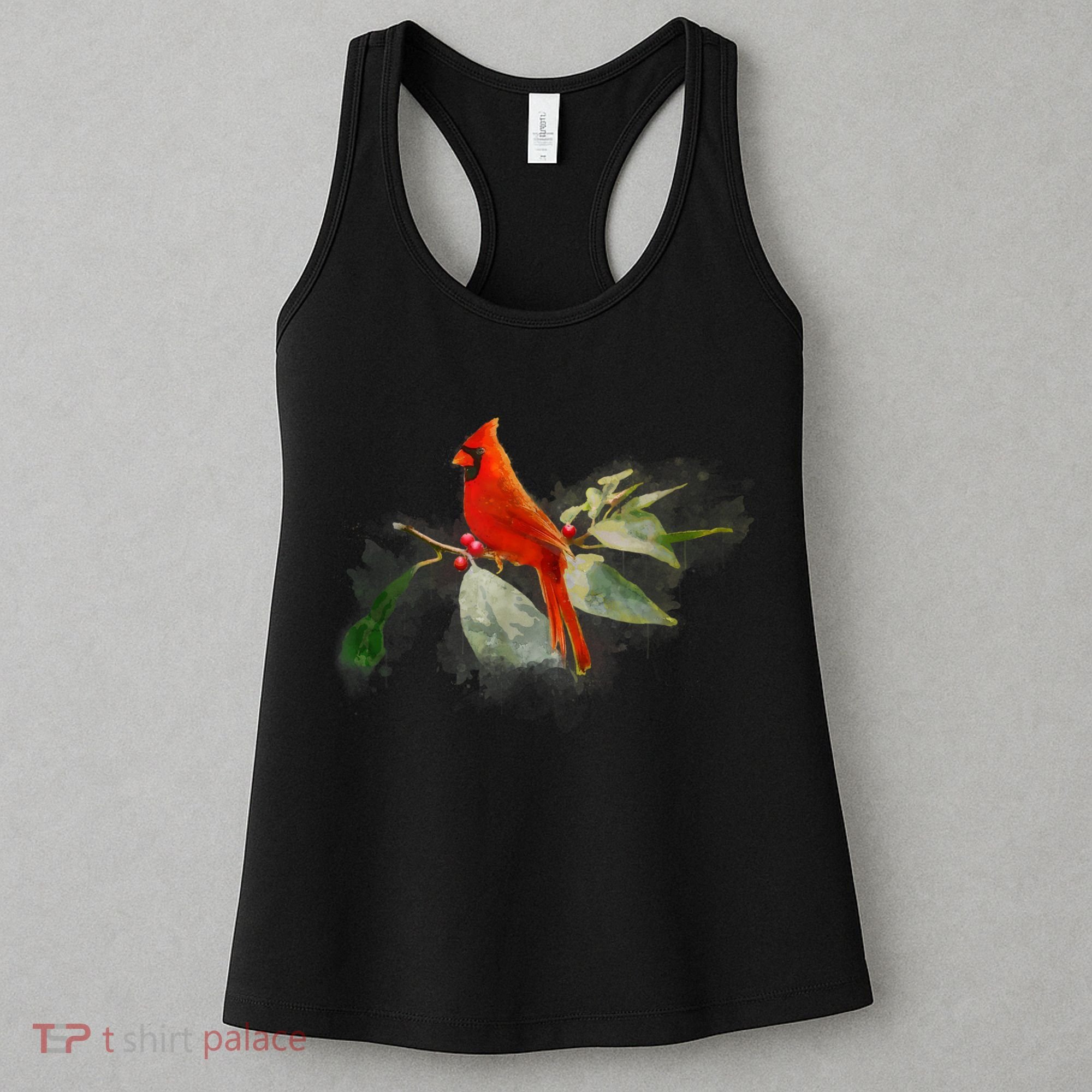 Wild Red Cardinal Bird Women's Tank Top