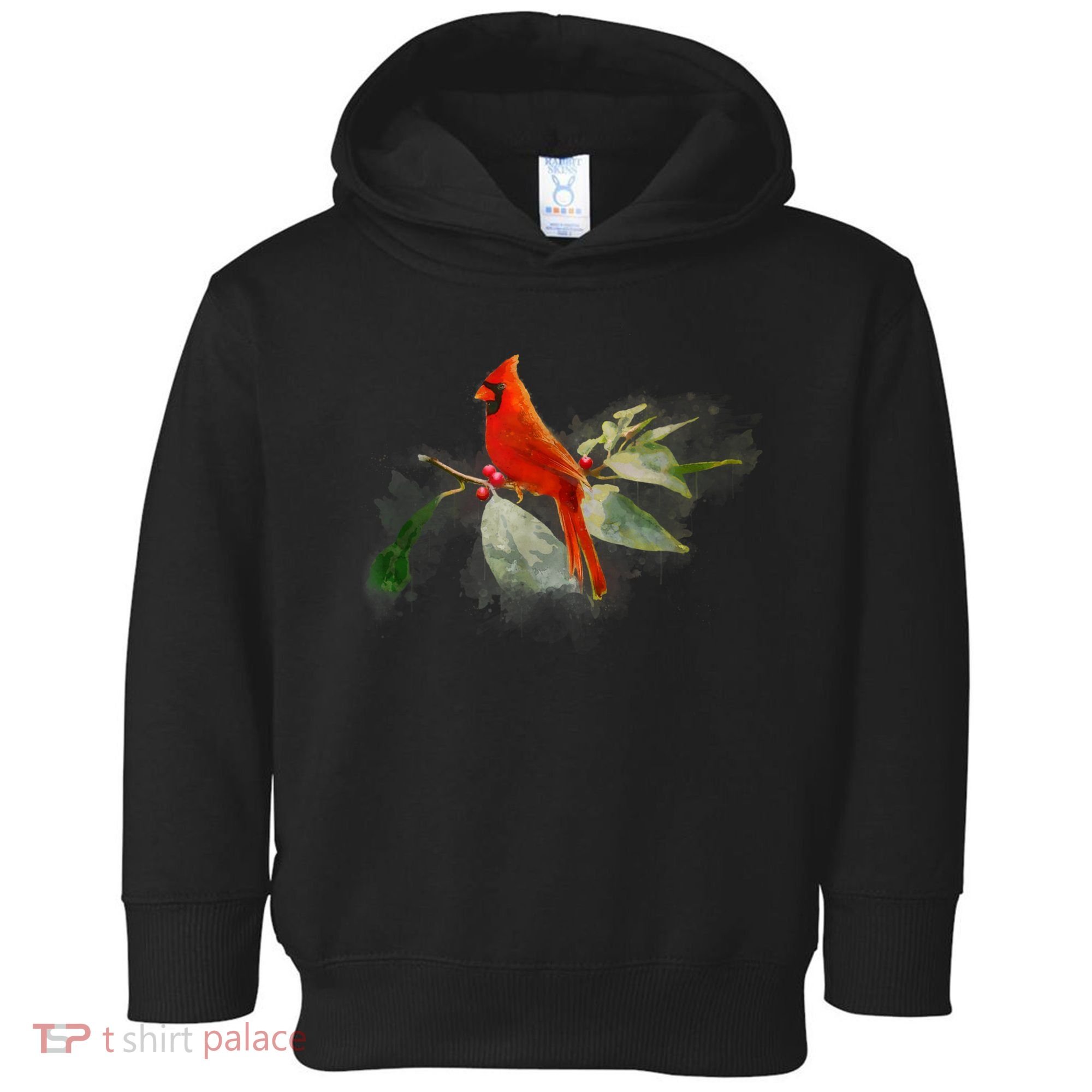 Wild Red Cardinal Bird Toddler Hoodie