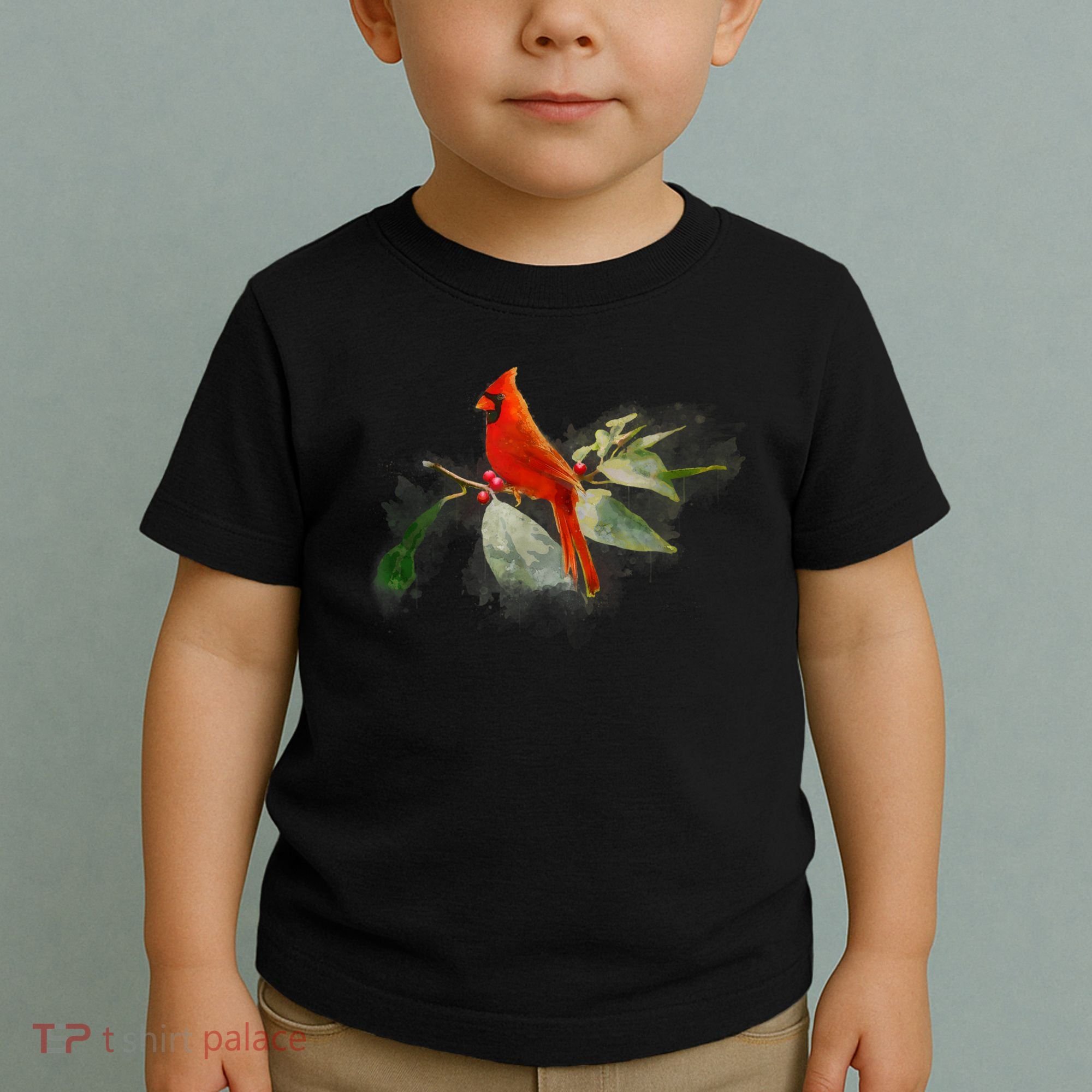 Wild Red Cardinal Bird Toddler T-Shirt