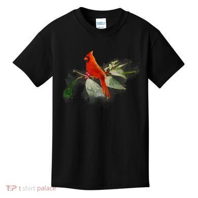 Wild Red Cardinal Bird Kids T-Shirt